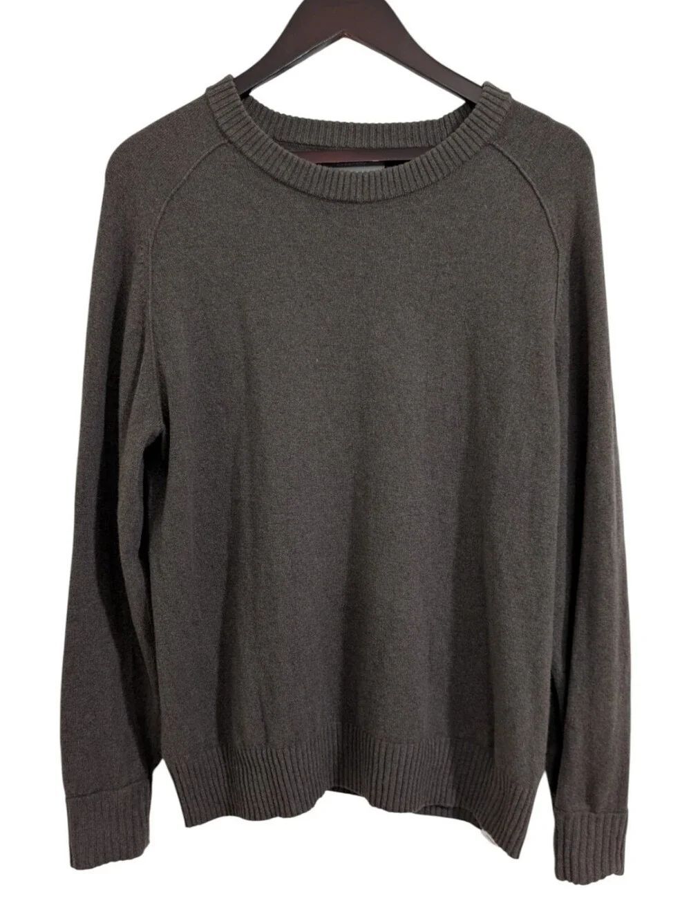 Everlane Recycled Cashmere Wool Crewneck Sweater Taupe Men's Large
